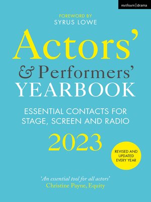 cover image of Actors' and Performers' Yearbook 2023